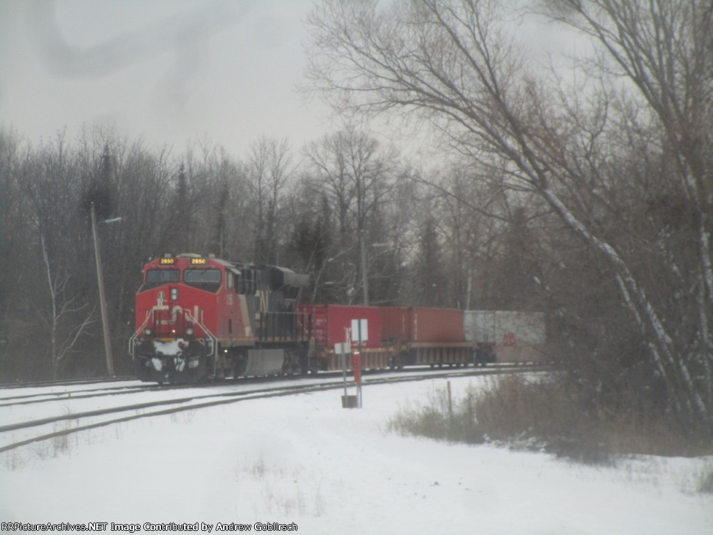 CN 2850 in the Snow